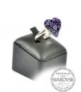 Contour: Silver Ring "Sweet Heart" - Mix Puple Velvet, Tanzanite