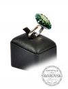 Contour: Silver Ring 19mm "Rhombus" - Emerald, Erinite