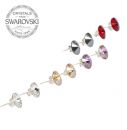 Contour: Silver Earrings Rivoli 11mm - Crystal