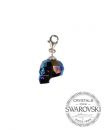 Contour: Silver Pendant Skull 13mm - Metal Blue 2X