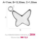 Contour: Butterfly 12mm Pendant: Butterfly 12mm Pendant
