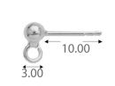 STW 3.0000 -3мм: Silver Posts 925°- 3мм