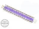 Bracelet with Swarovski Crystals, Violet