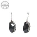 Silver Earrings Meteor 18mm - Jet