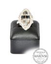 Silver Ring 23mm Lemon - Crystal