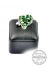 Silver Ring "Sweet Heart" - Mix Emerald, Erinite