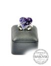 Silver Ring "Sweet Heart" - Mix Puple Velvet, Tanzanite