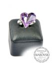 Silver Ring "Sweet Heart" - Violet