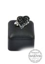 Silver Ring "Sweet Heart" 17mm - Jet Hematite