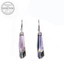 Silver Earrings Crystalactite 30mm - Vitrail Light PP