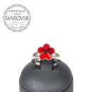 Silver Ring Flower 10mm - Light Siam