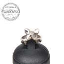 Silver Ring Butterfly 12mm - Crystal