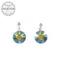 Silver Earrings Sun 12mm - Sahara