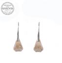 Silver Earrings Raindrop 14mm - Golden Shadow