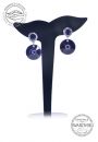 Silver Earrings Sun 19mm - Heliotrope