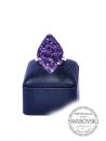 Silver Ring 23mm Web - Purple Velvet