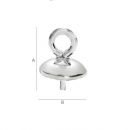 Silver hat for pendant