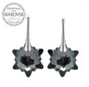 Silver Earrings Edelweiss 18mm - Silver Night