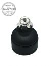 Silver ring Rivoli 10mm - Crystal