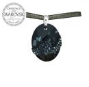 Kaputt Oval 26mm - Silver Night
