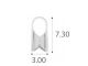 Silver  caps 925° -3мм: FT3.3000